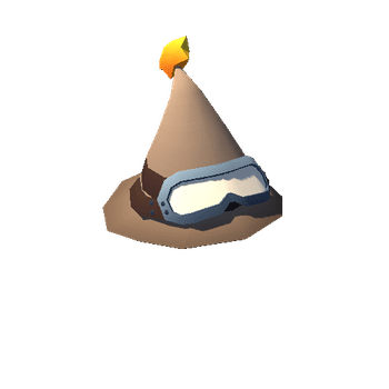 Wizard Hat 02 Brown